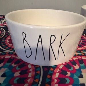 Rae Dunn “Bark” ceramic dog dish